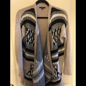 American Eagle Aztec Fringe Cardigan EUC